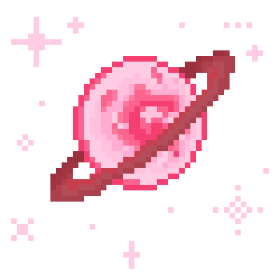 a whimsical gif of saturn